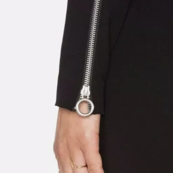 NWT Marc By Marc Jacobs Black Shift Knee-Length Dress Lace Detail XS ($449) - Picture 4 of 7